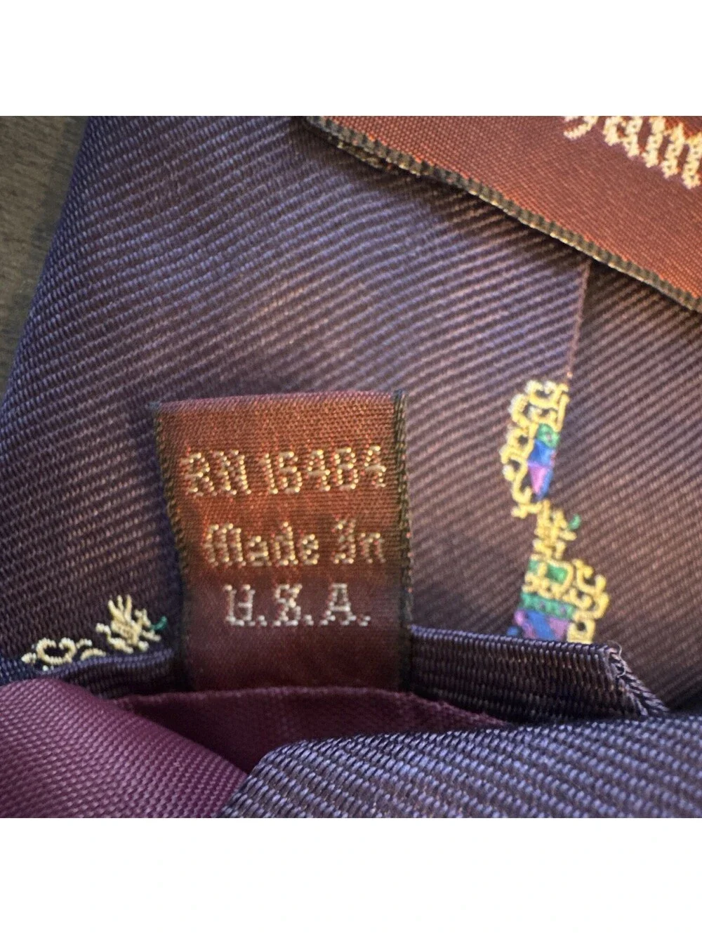 Chatham Ltd. Men's Burgundy Silk Crest Woven Necktie, Handmade Preppy [COPY]
